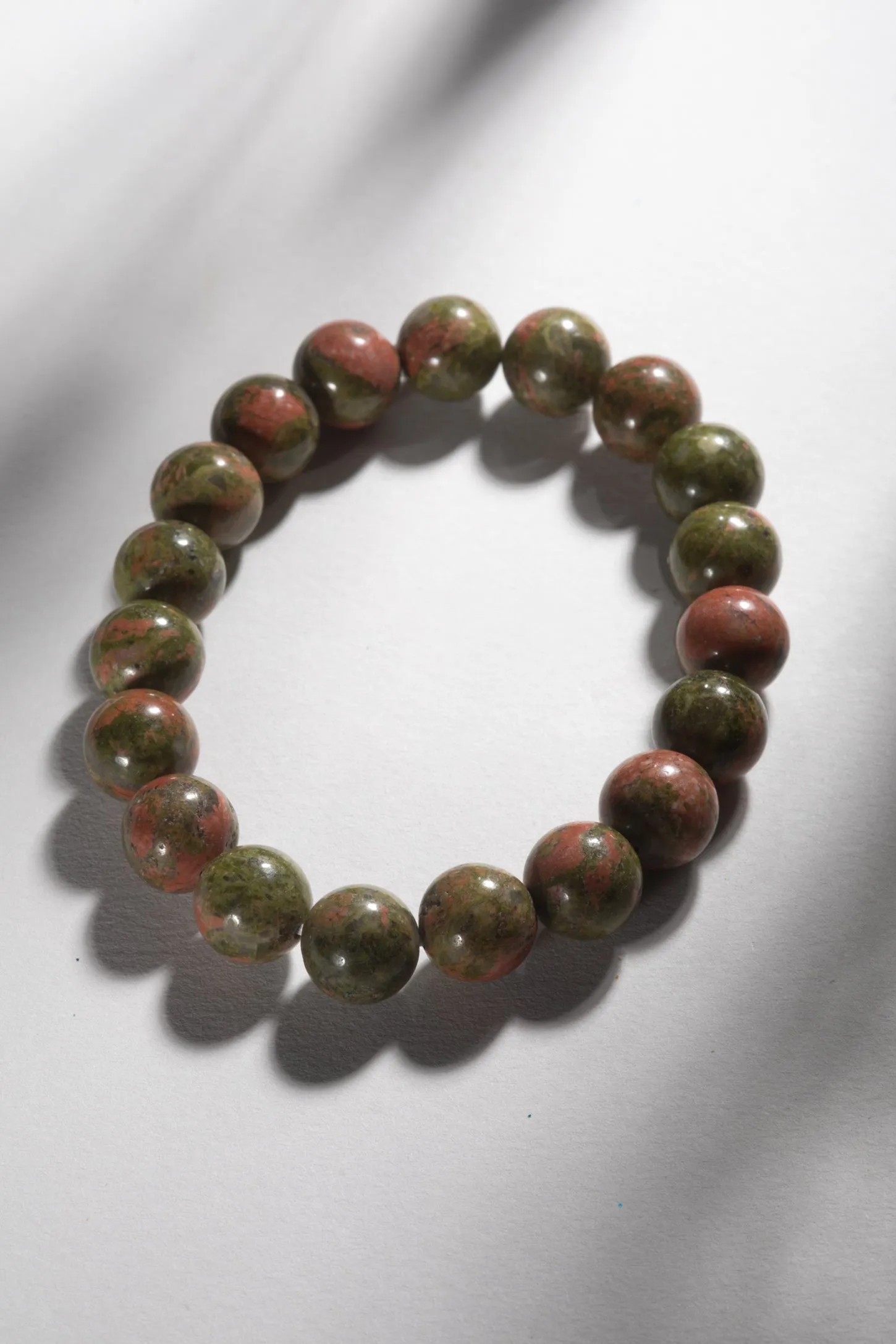 10mm Round Gemstone Bead Bracelet