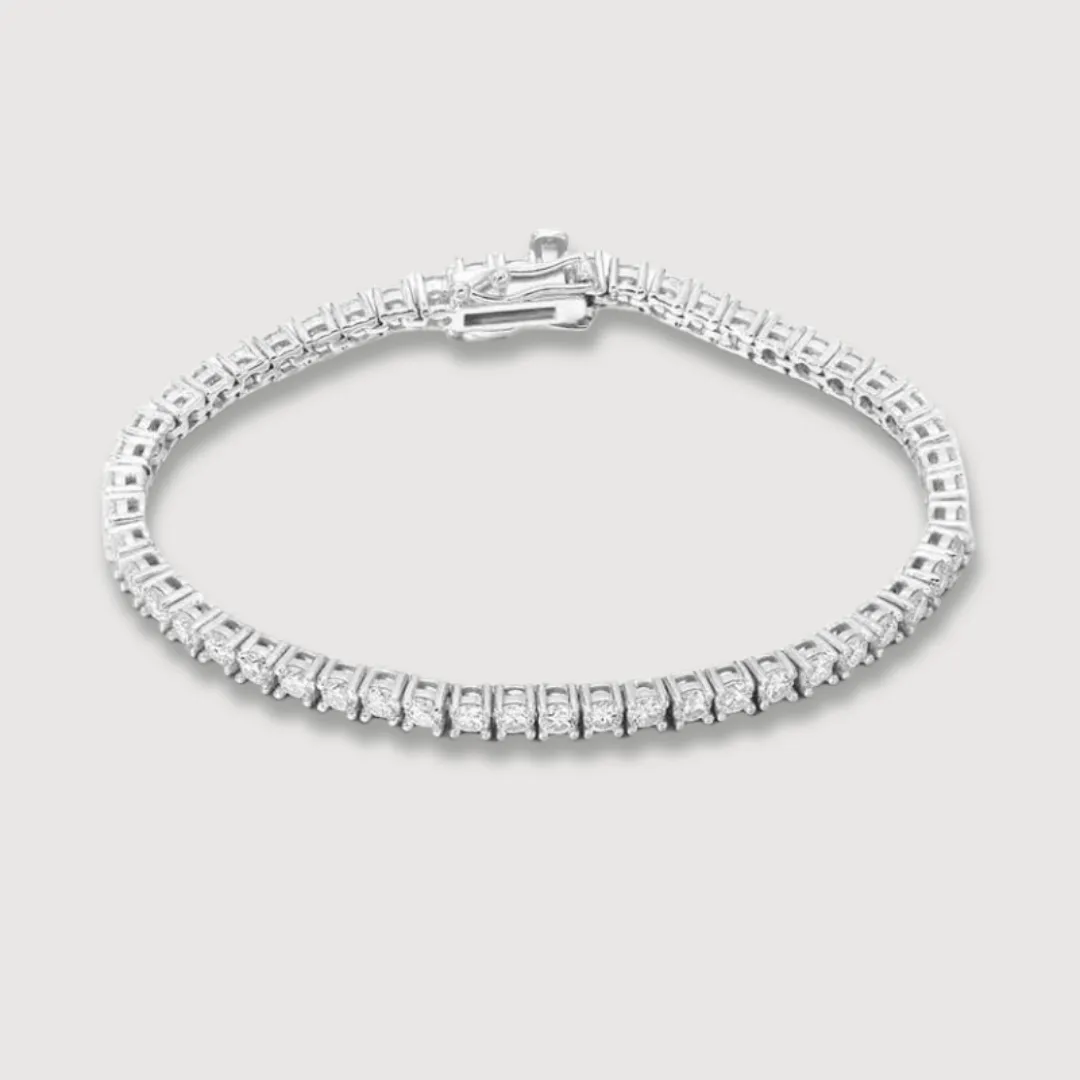 14k Gold Tennis Bracelet with Natural Diamonds