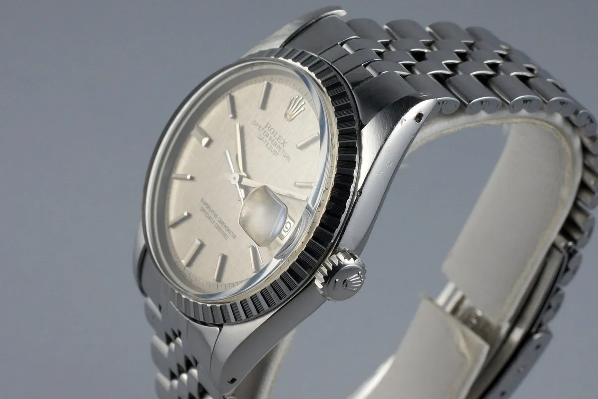 1972 Rolex DateJust 1603 Non-Luminous Gray Linen Sigma Dial