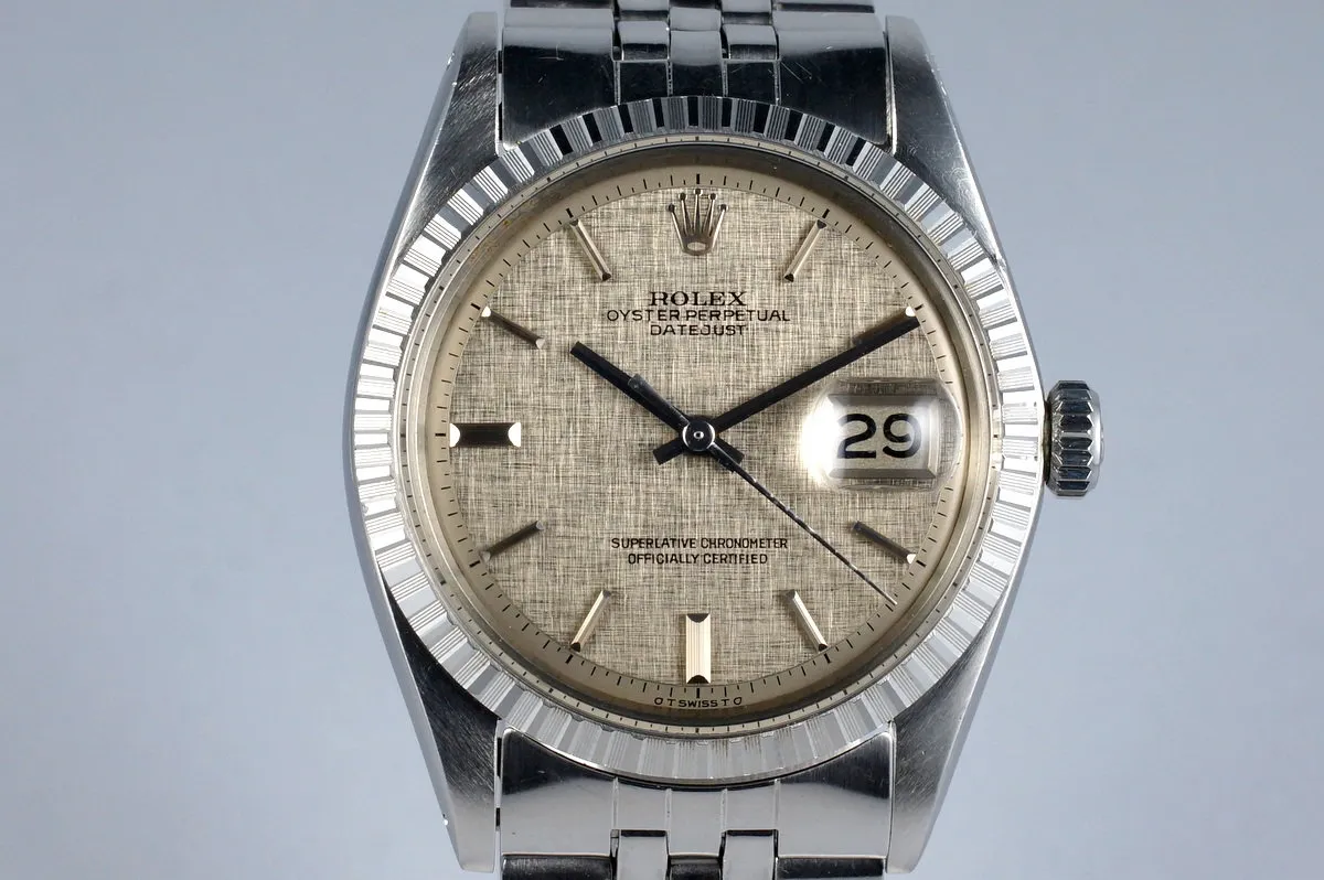 1972 Rolex DateJust 1603 Non-Luminous Gray Linen Sigma Dial