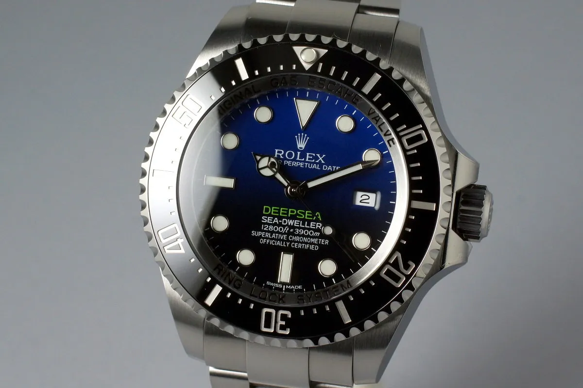 2016 Rolex Deep Sea Dweller 116660 with Box and Papers