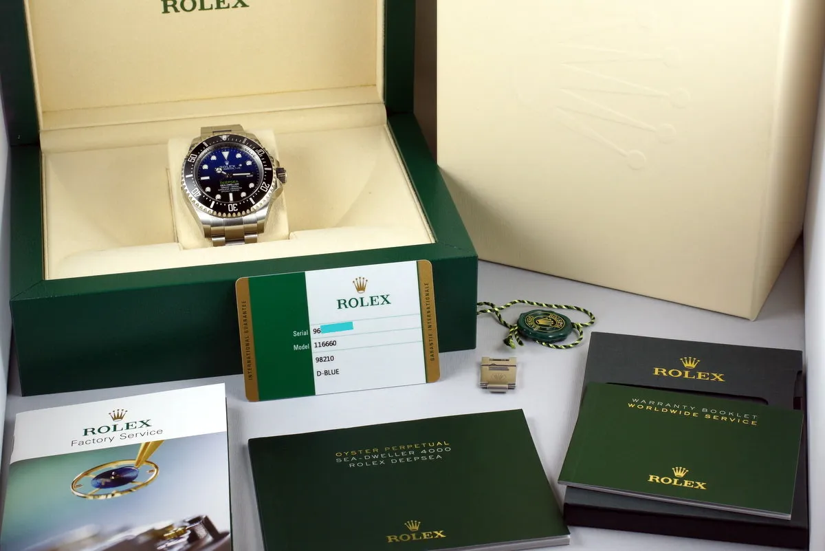 2016 Rolex Deep Sea Dweller 116660 with Box and Papers