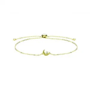 9ct Yellow Gold Moon Pull Bracelet BR634