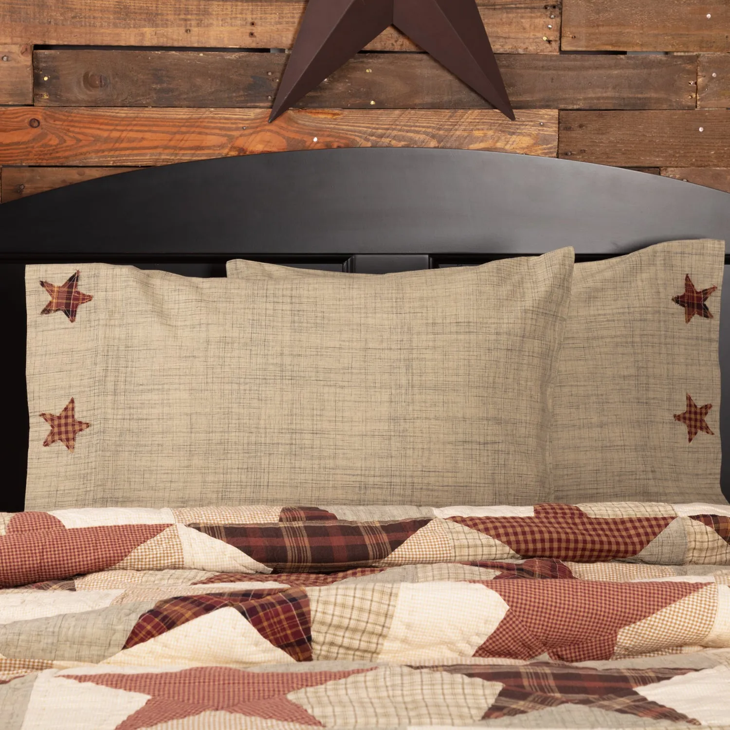 Abilene Star Pillow Case Set of 2