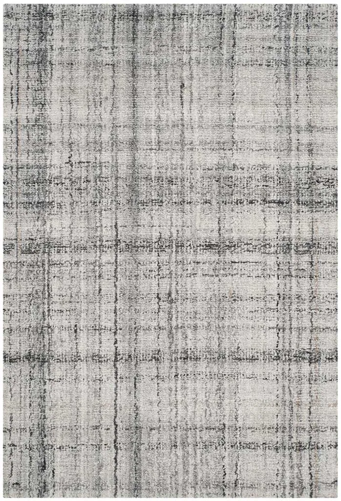 Abstract Gray/Black Area Rug