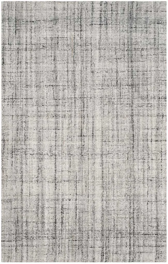 Abstract Gray/Black Area Rug