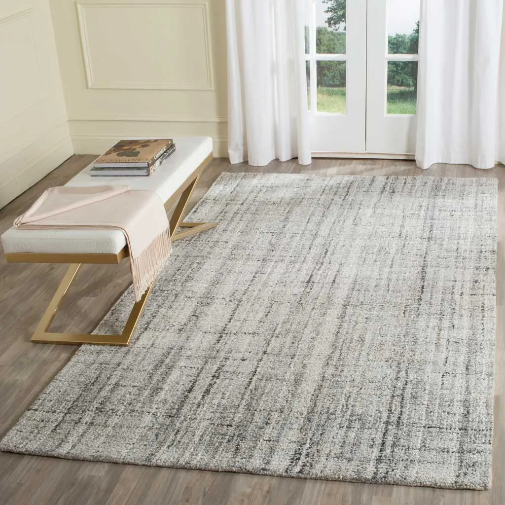 Abstract Gray/Black Area Rug