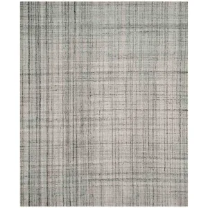 Abstract Gray/Black Area Rug