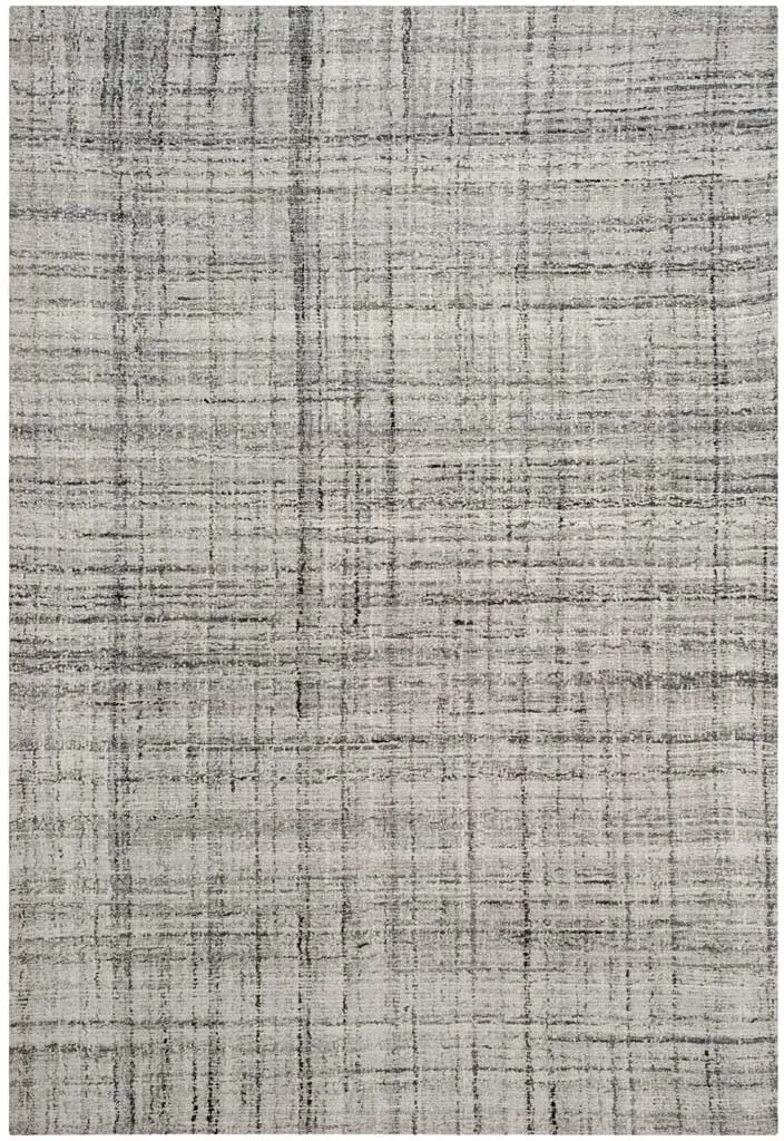 Abstract Gray/Black Area Rug