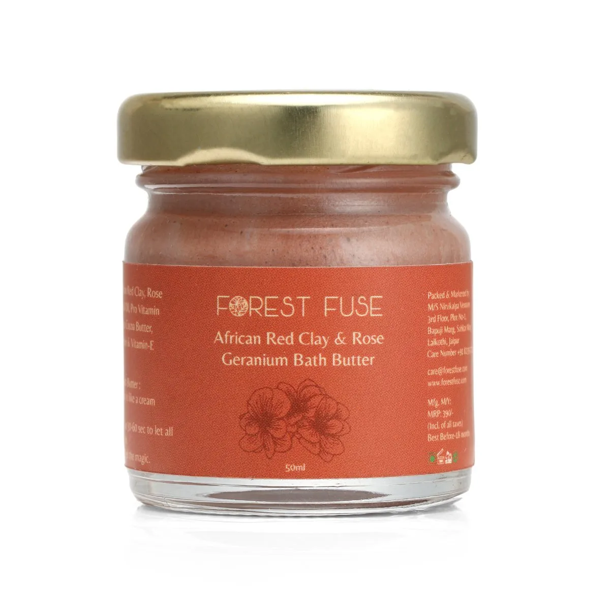 African Red Clay and Rose Geranium Bath Butter