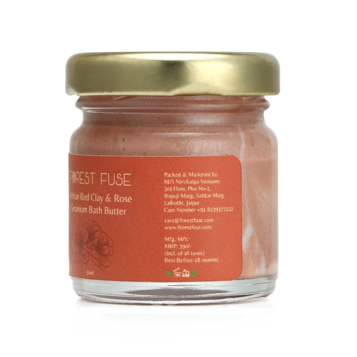 African Red Clay and Rose Geranium Bath Butter