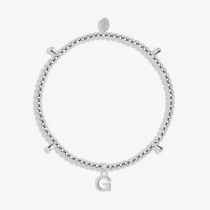 Alphabet A Little G Silver Plated Bracelet 7748