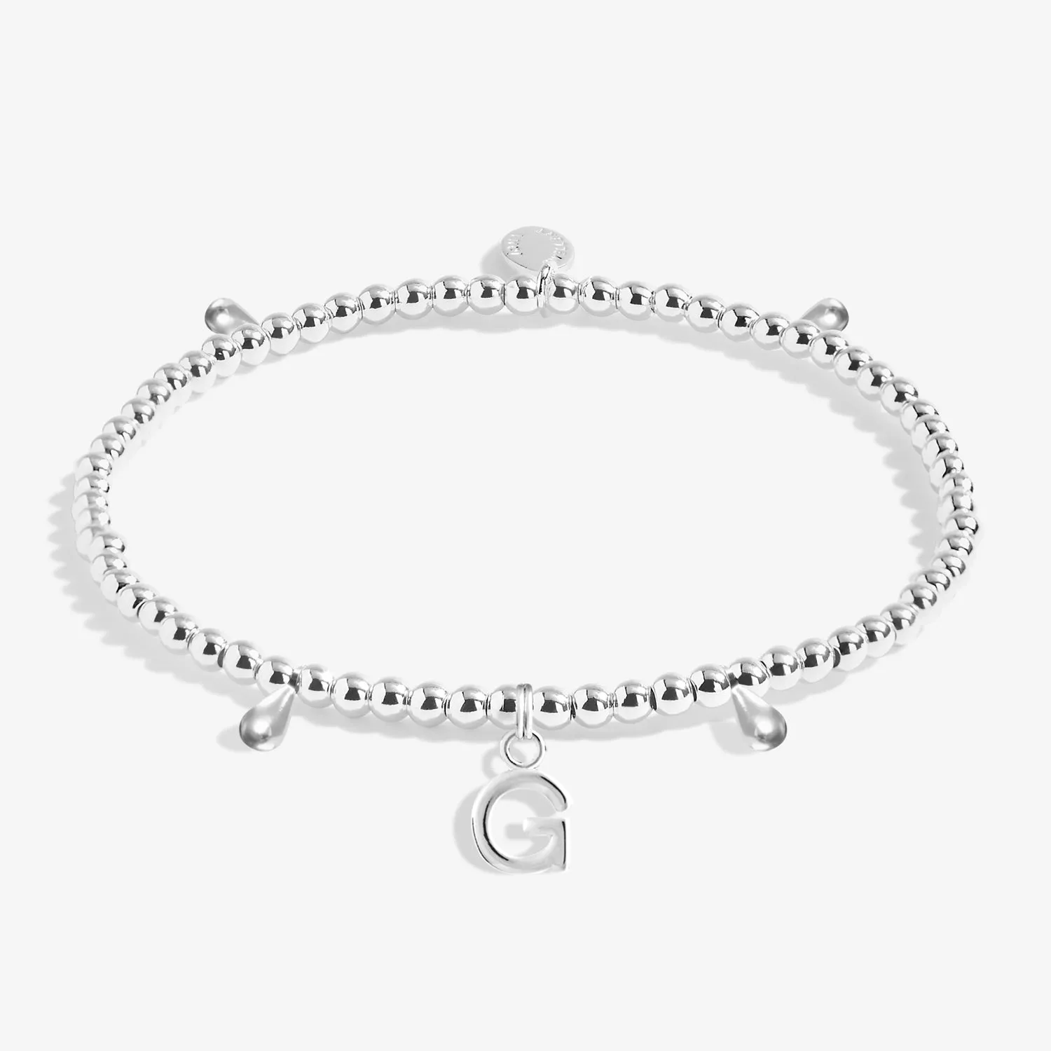 Alphabet A Little G Silver Plated Bracelet 7748