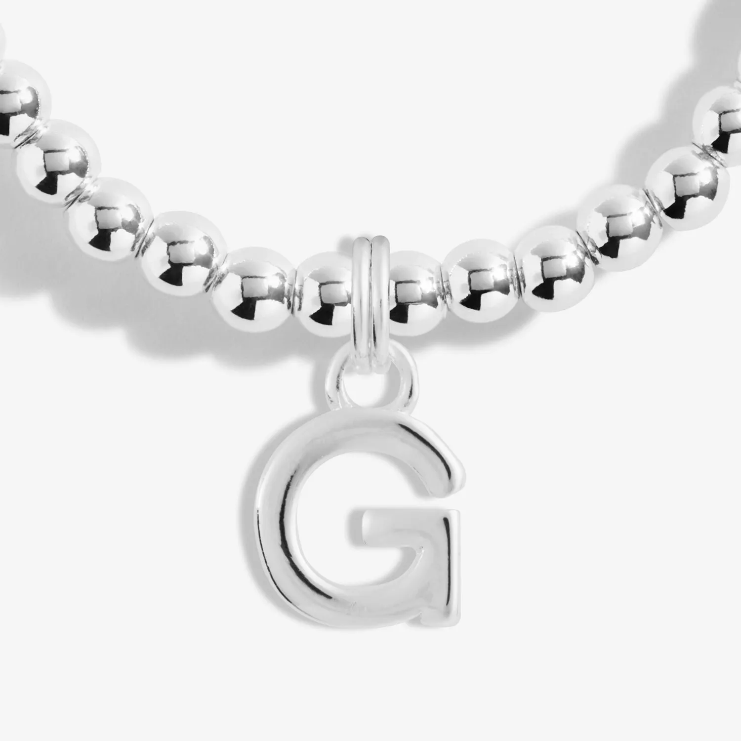 Alphabet A Little G Silver Plated Bracelet 7748