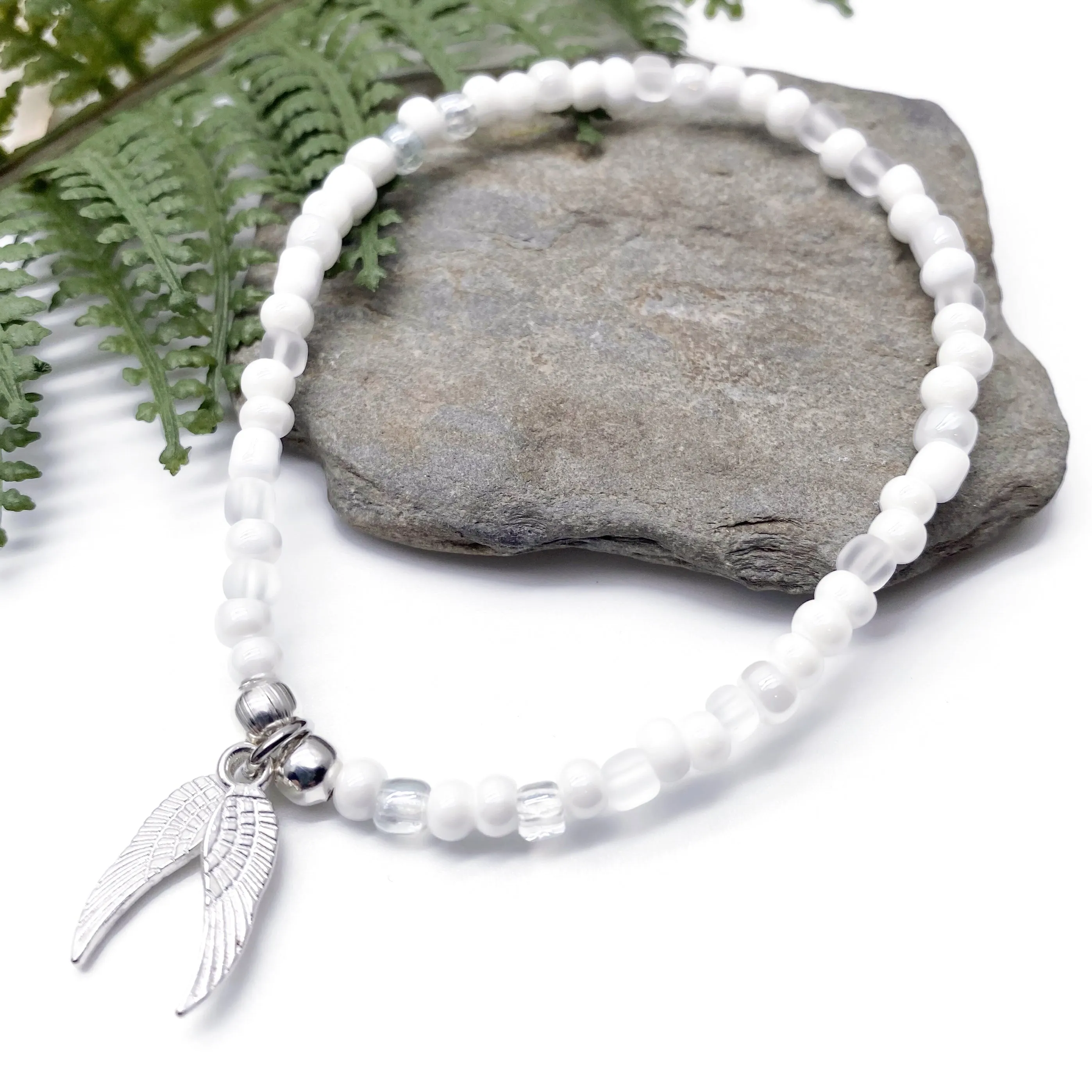 Angel Wings Charm Bracelet - Colour Choice