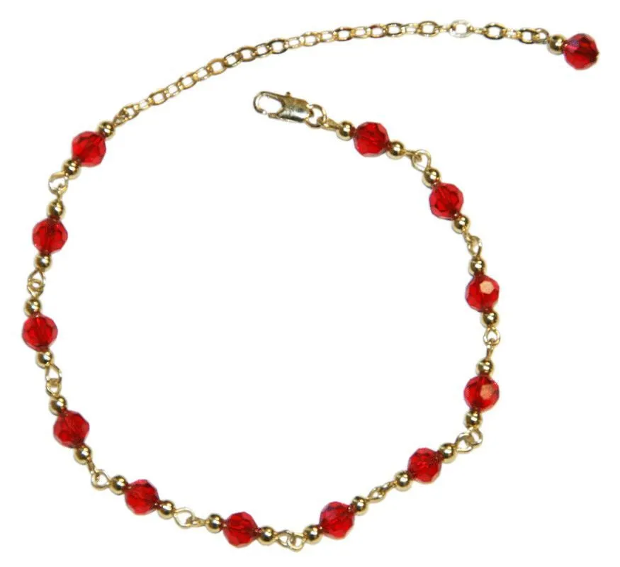 Anklet Gold Beaded