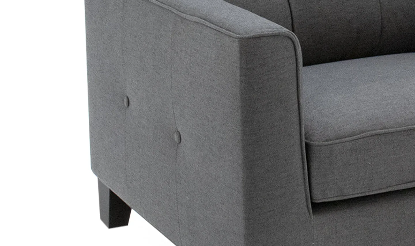 Astrid Armchair 1 Seater Charcoal