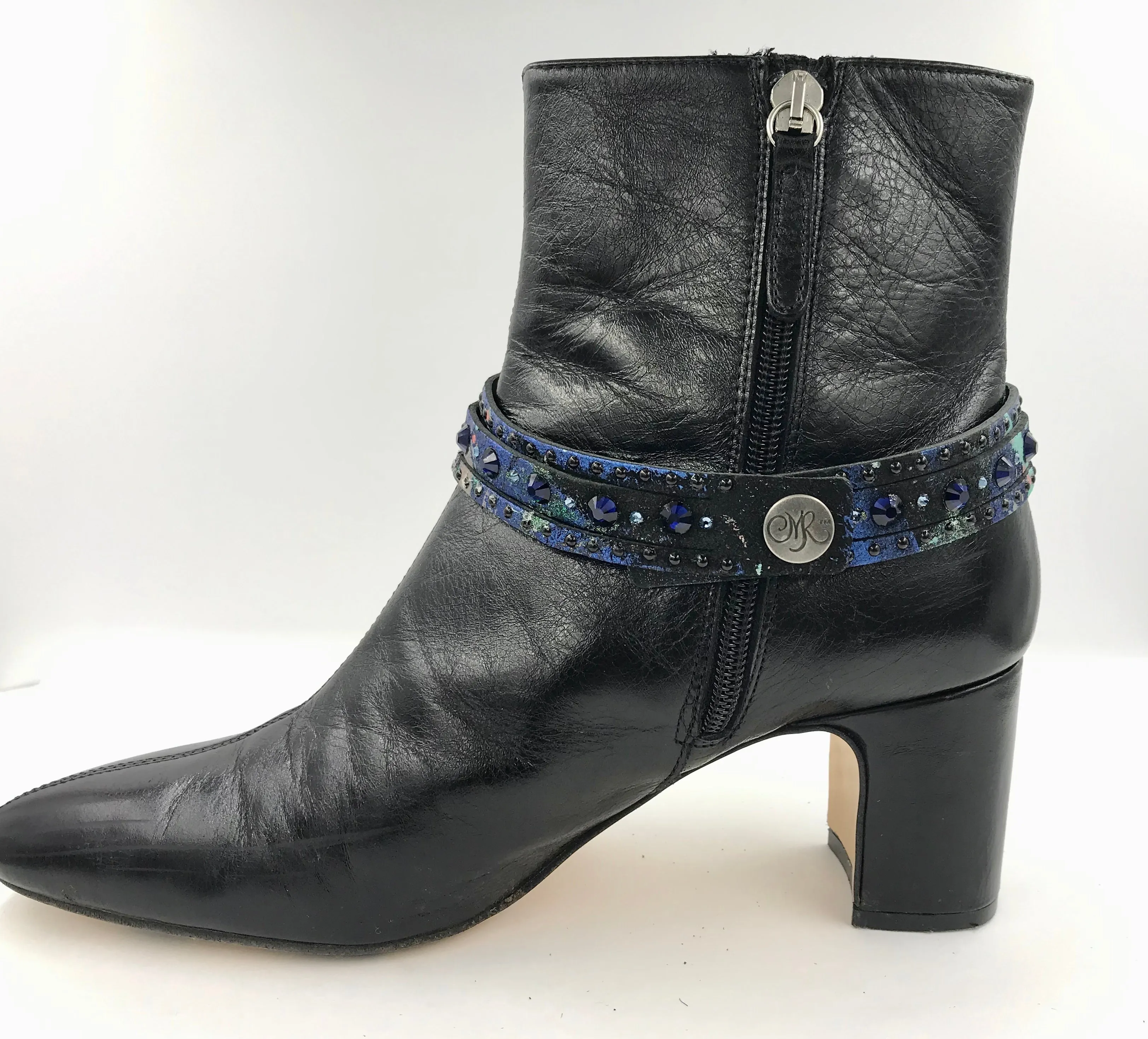 Big Stone Triple Treat - Bracelet/Choker/Boot Cuff - "Indigo Girl"