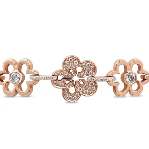 Boodles Blossom Large Diamond Bracelet - 18ct Rose Gold