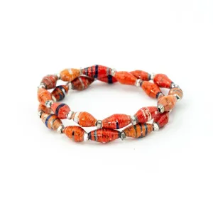 Bracelet -  Aubie Double Wrap Multi