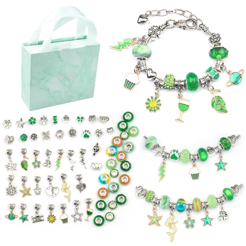 Bracelet Making Kit Jewelry DIY Beads Pendants Set