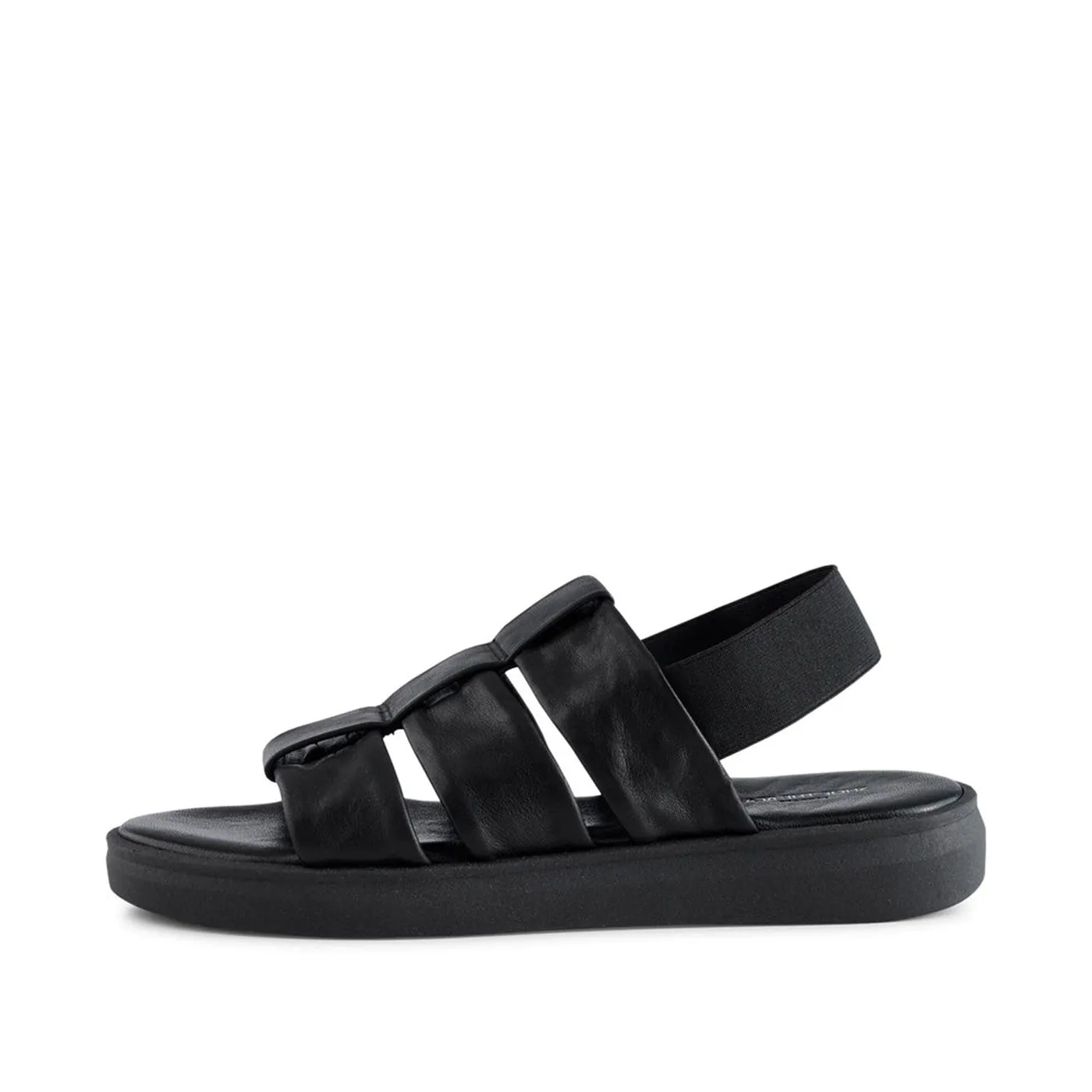 Brenna sandal leather - BLACK