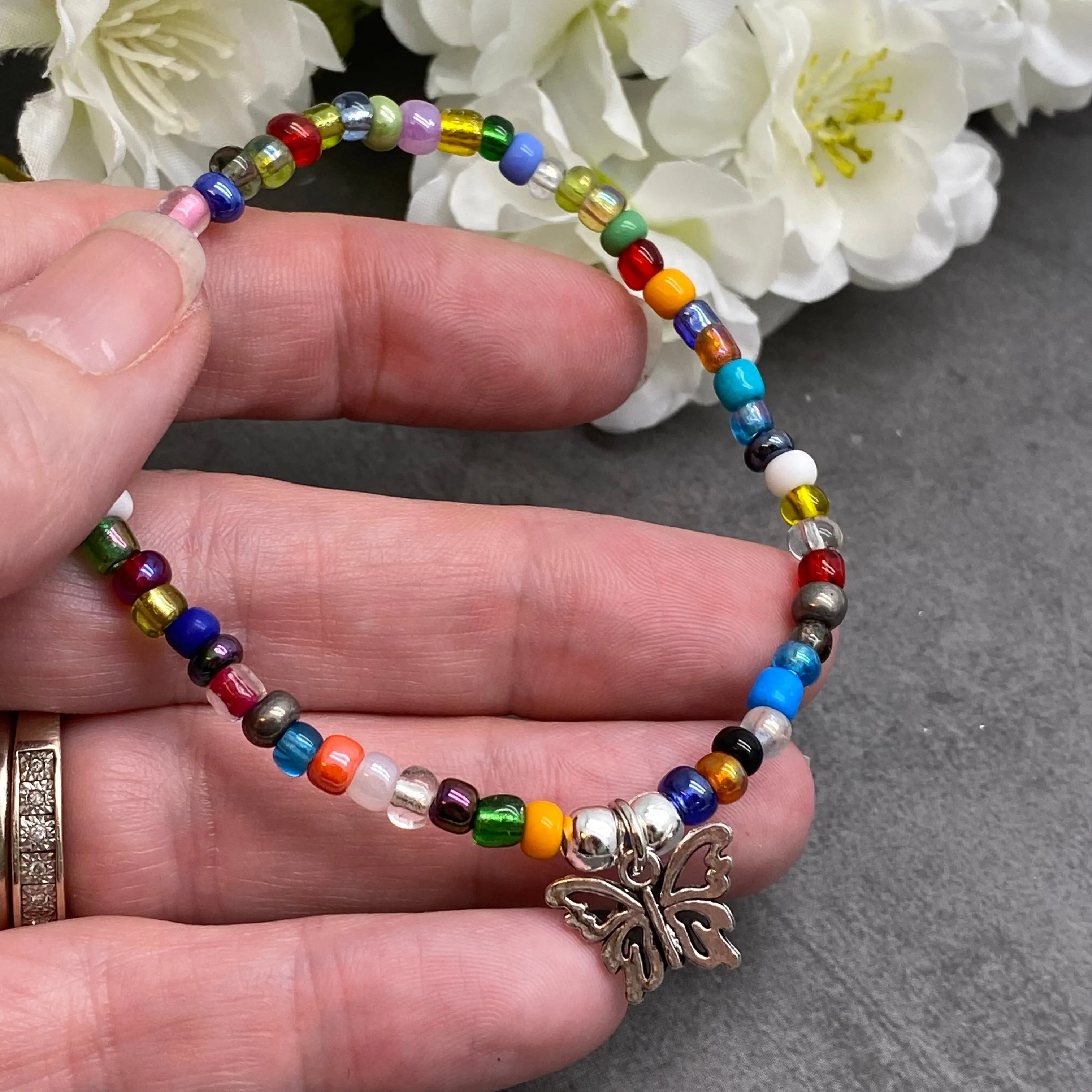 Butterfly Charm Bracelet - Colour Choice