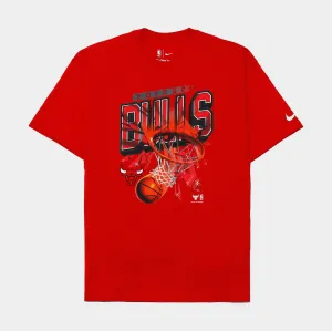 Chicago Bulls Courtside Shattered Tee Mens Tshirt (Red)