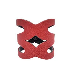 Cuff - Valentine Reversible (Cranberry Red and Black) by Oliotto