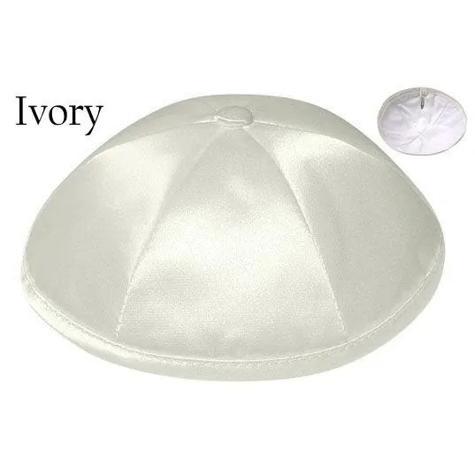 Deluxe Satin Kippahs Embroidered Logos