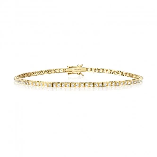 Diamond Jewellery 18ct Gold Diamond Bracelet BDQ183