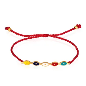 Evil Eye Red String Colorful Bracelet