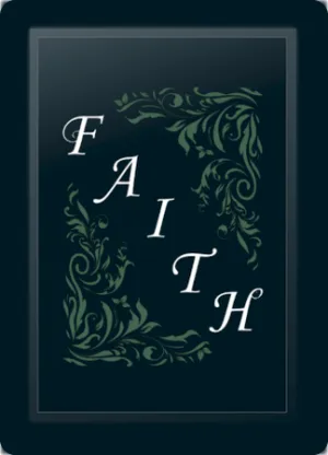 Faith Floral Diagonal Sage Logo Panel