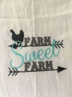 Farmhouse 'Farm Sweet Farm' TeaTowel