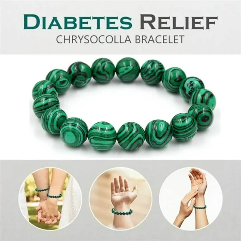 Giftable Malachite Unisex Bracelets Natural Stone Beaded Bracelet Diabetes Relief Bracelet Lucky Jewelry Gift