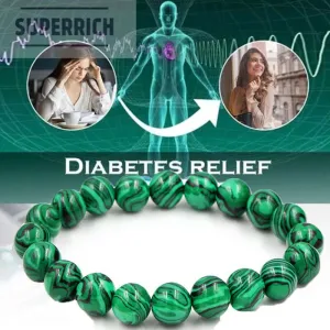 Giftable Malachite Unisex Bracelets Natural Stone Beaded Bracelet Diabetes Relief Bracelet Lucky Jewelry Gift