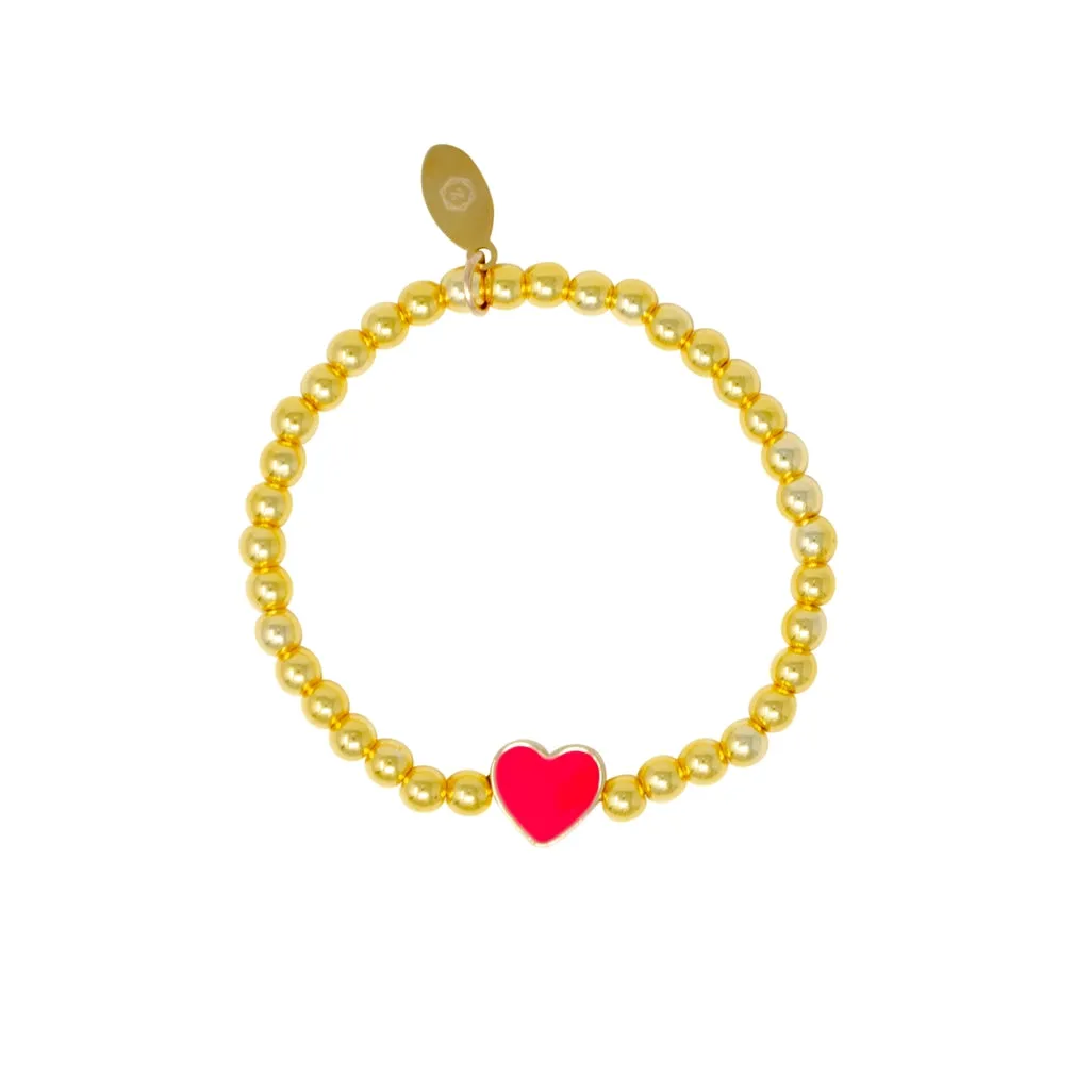 Gold Starts & Hearts Bracelets