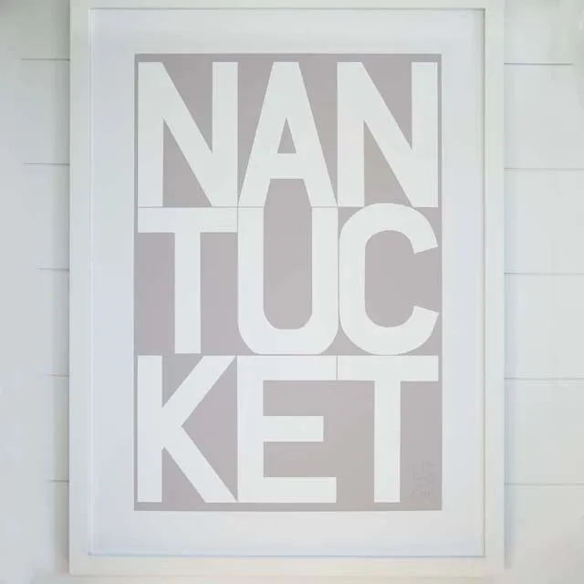 Gray Nantucket Archival Print | Liz Roache