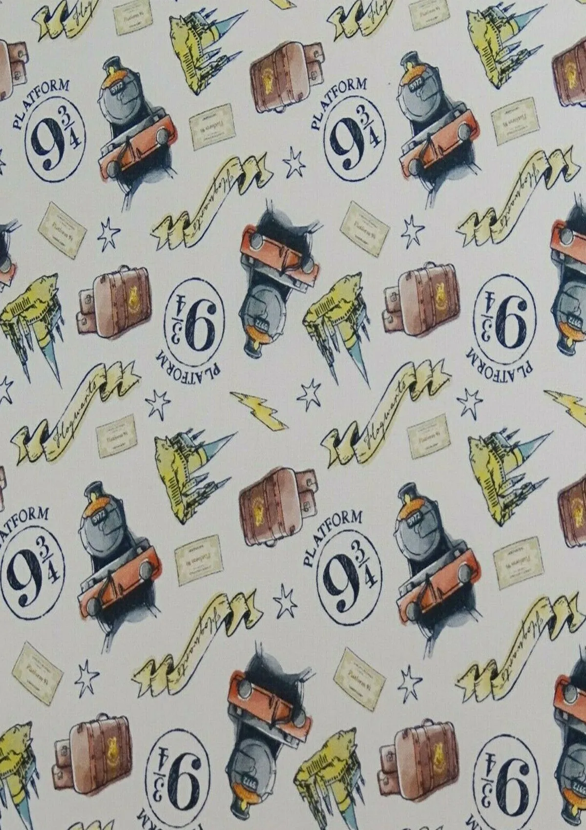 Harry Potter Platform 9¾ Cotton Print Fabric 60" Wide 100% Licensed Crafts D#278