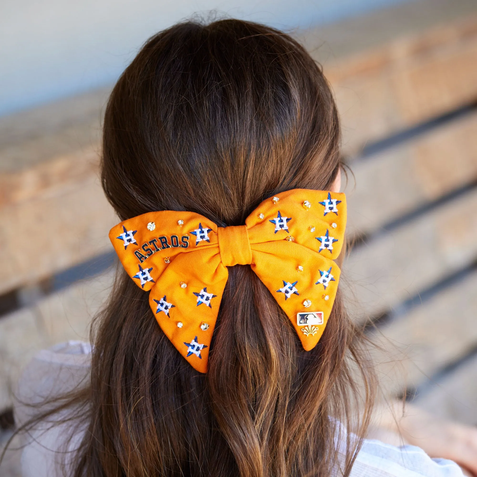 HOUSTON ASTROS LELE SADOUGHI / MLB BOW BARRETTE