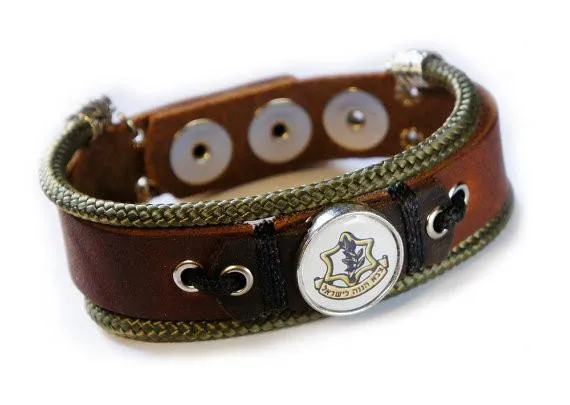 Idf Army Bracelet With Defense Force Emblem