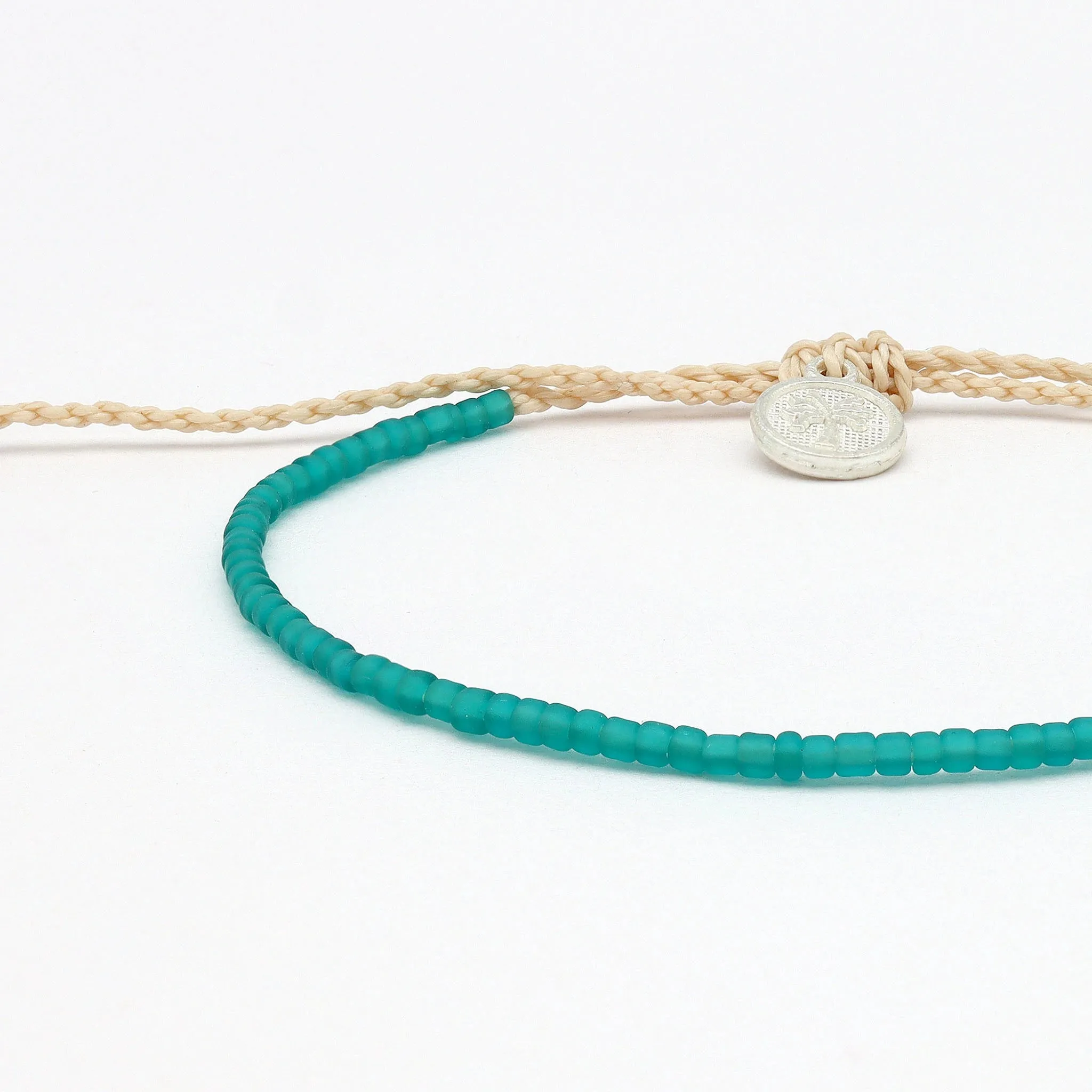 Ka'anapali Frosted Glass Beaded Bracelet