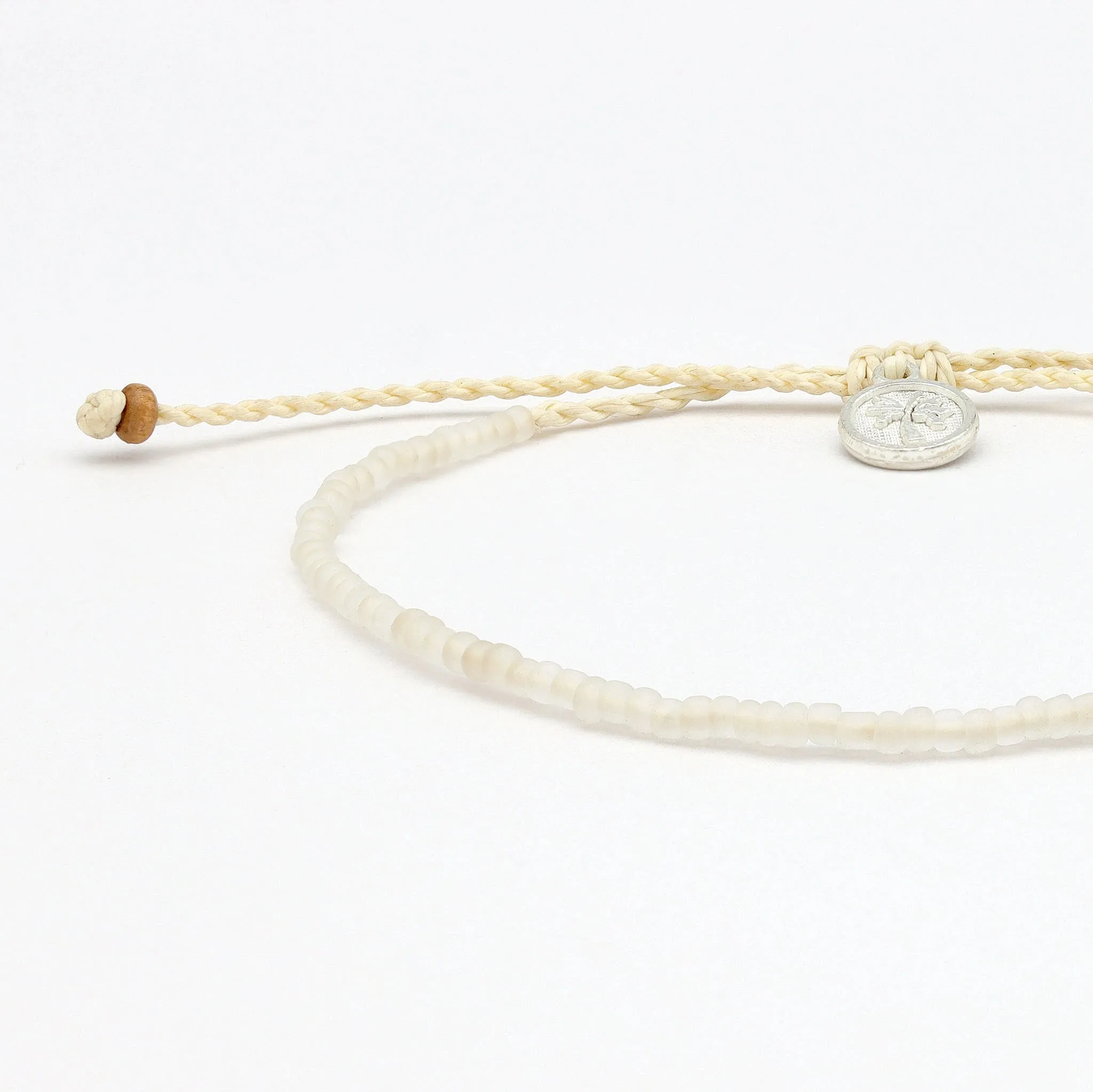 Ka'anapali Frosted Glass Beaded Bracelet