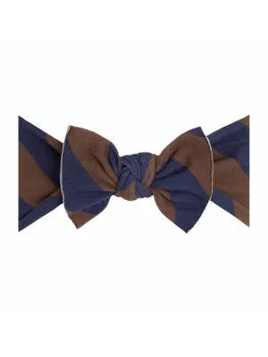 Knot Bow, Navy/Bronze