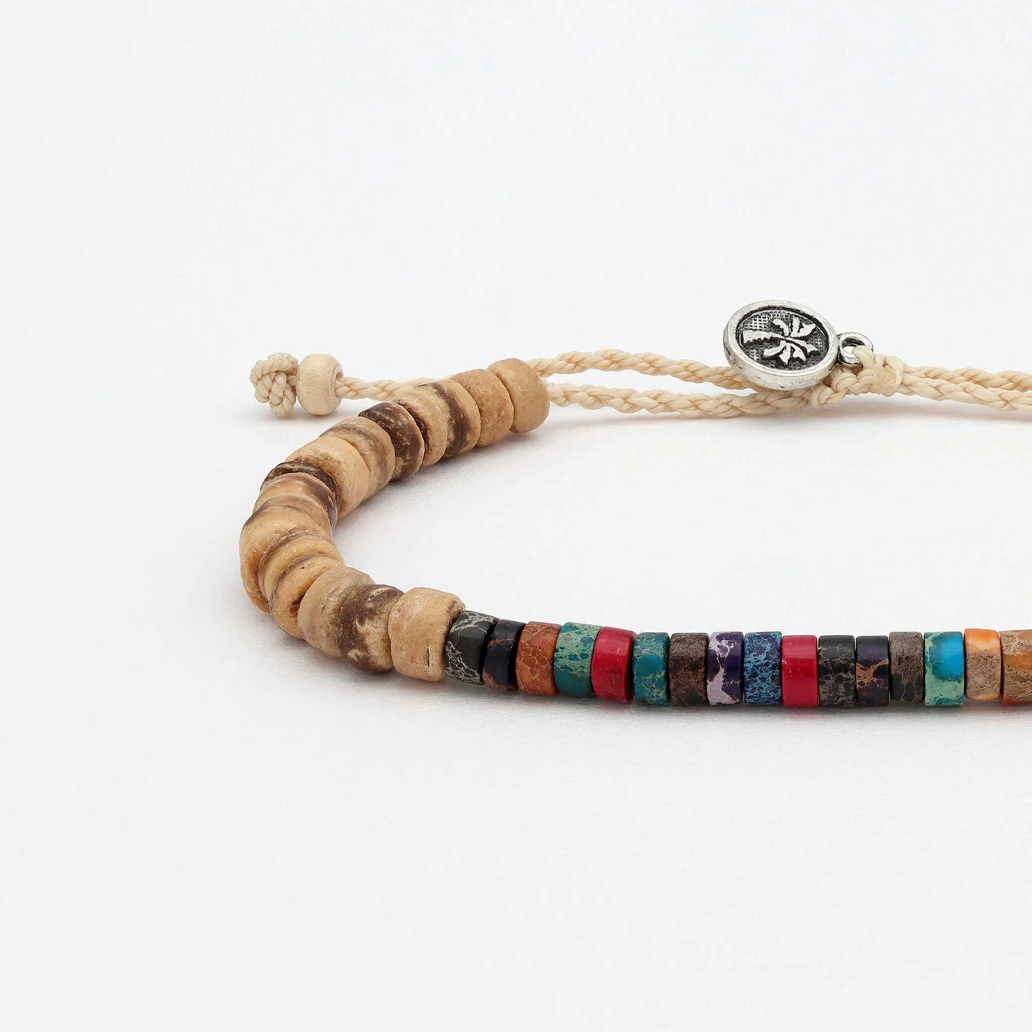 Koʻolau Wood Beaded Anklet