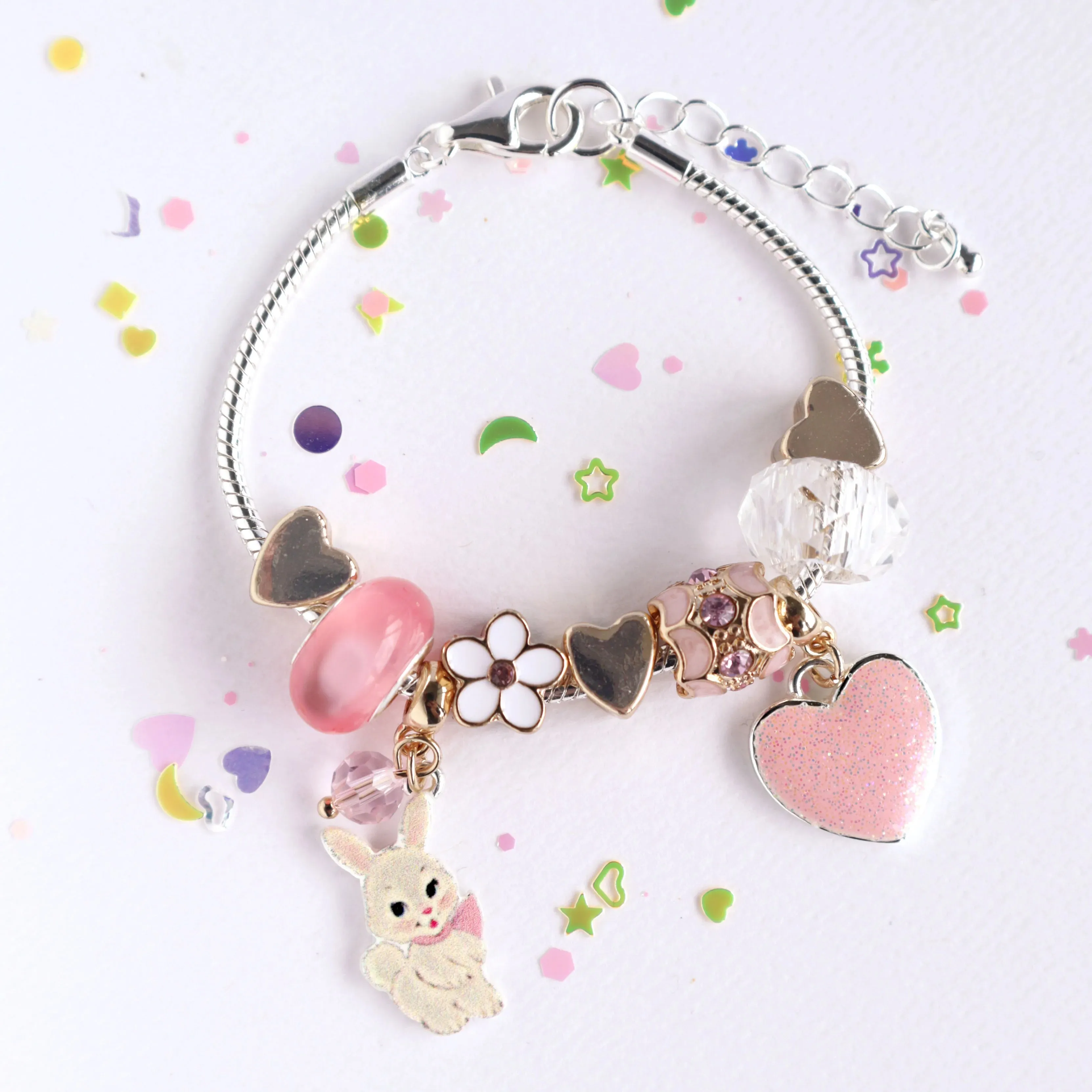 Lauren Hinkley Floral Dreams Bunny Charm Bracelet