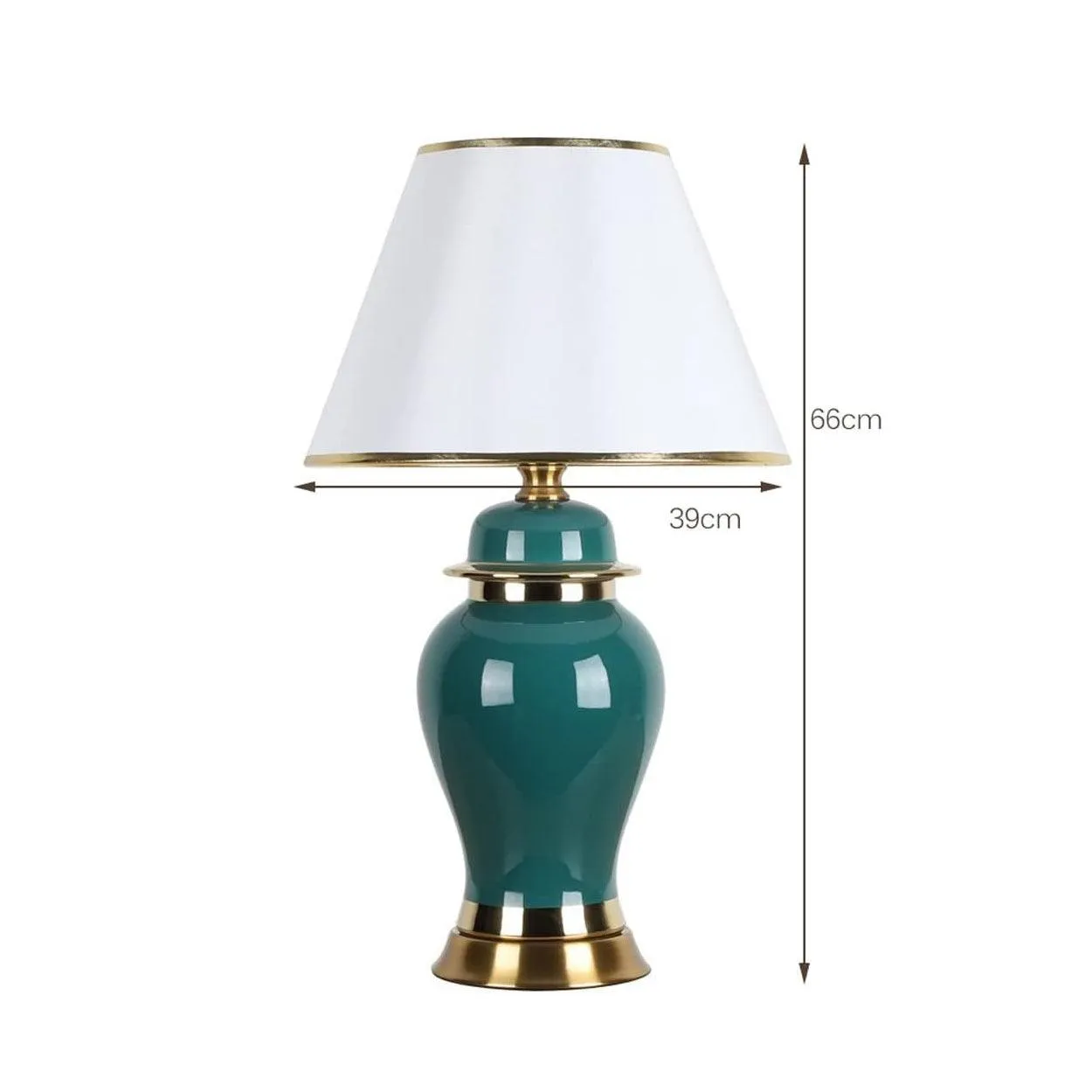 LEAN MODERN GREEN AND PURPLE CERAMIC TABLE LAMP