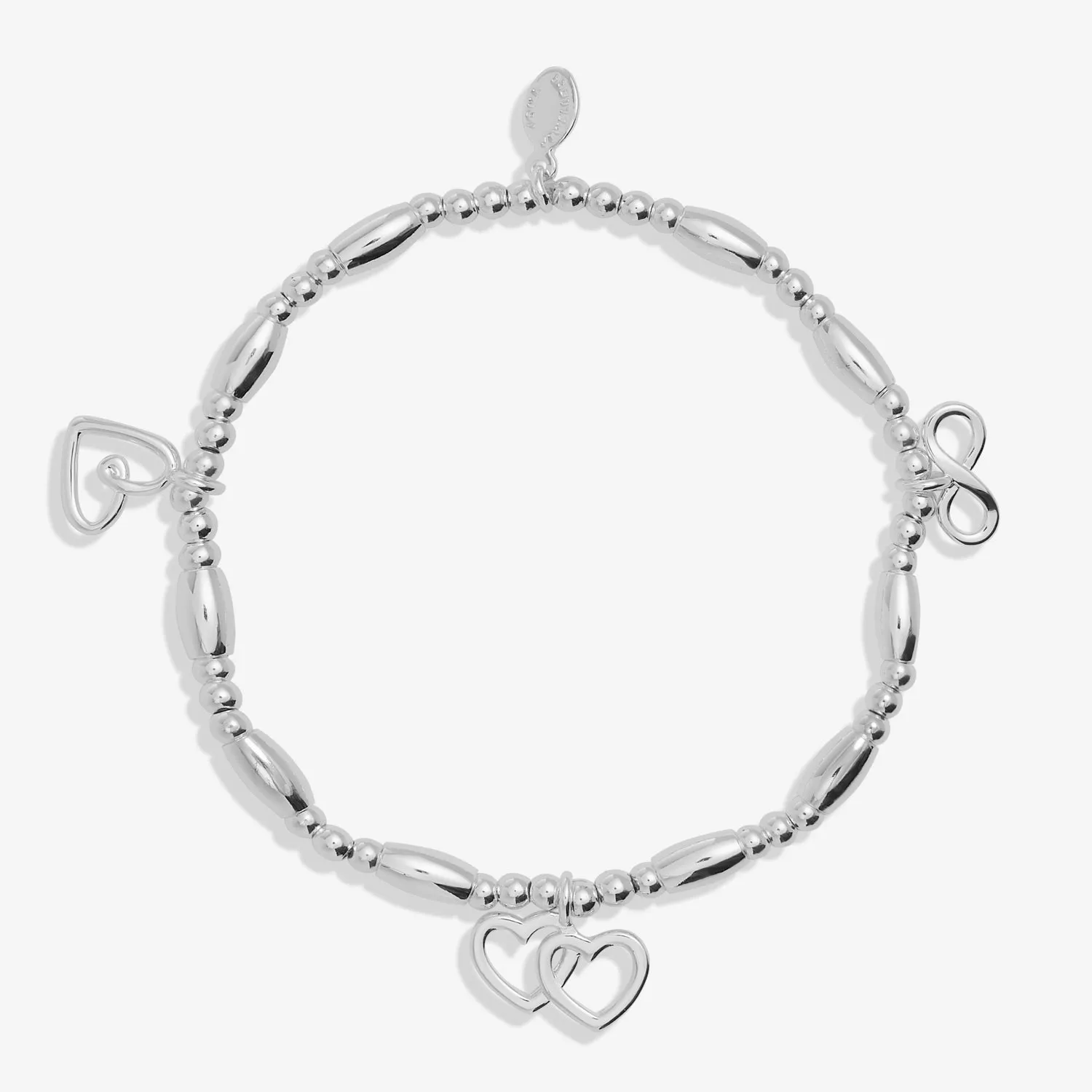 Lifes A Charm Friendship Silver Plated Bracelet 7852