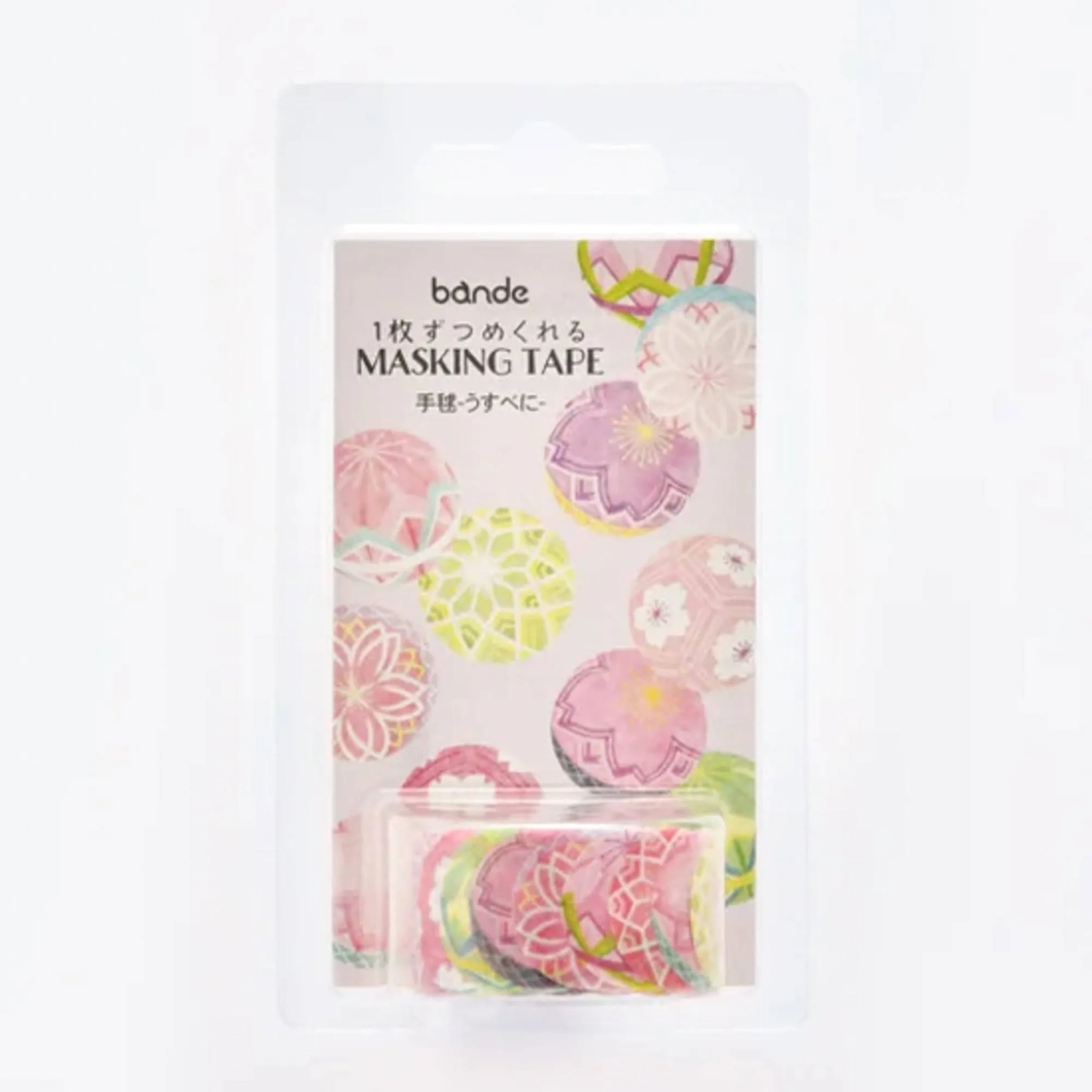 Light Pink Temari Washi Tape Sticker Roll - Bande