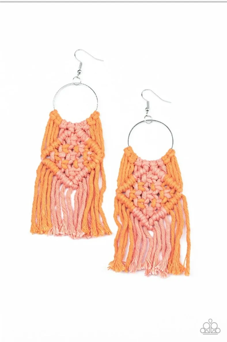 Macrame Rainbow Orange  - Paparazzi  Accessories